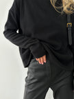 High neck pullover